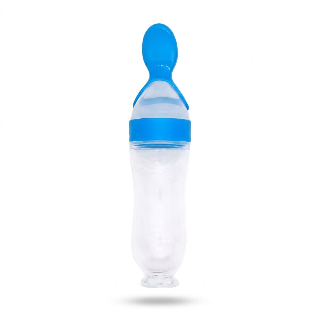 Pekeyum™ · Biberón Cuchara de Silicona para Bebé | Papillas Sin Manchas