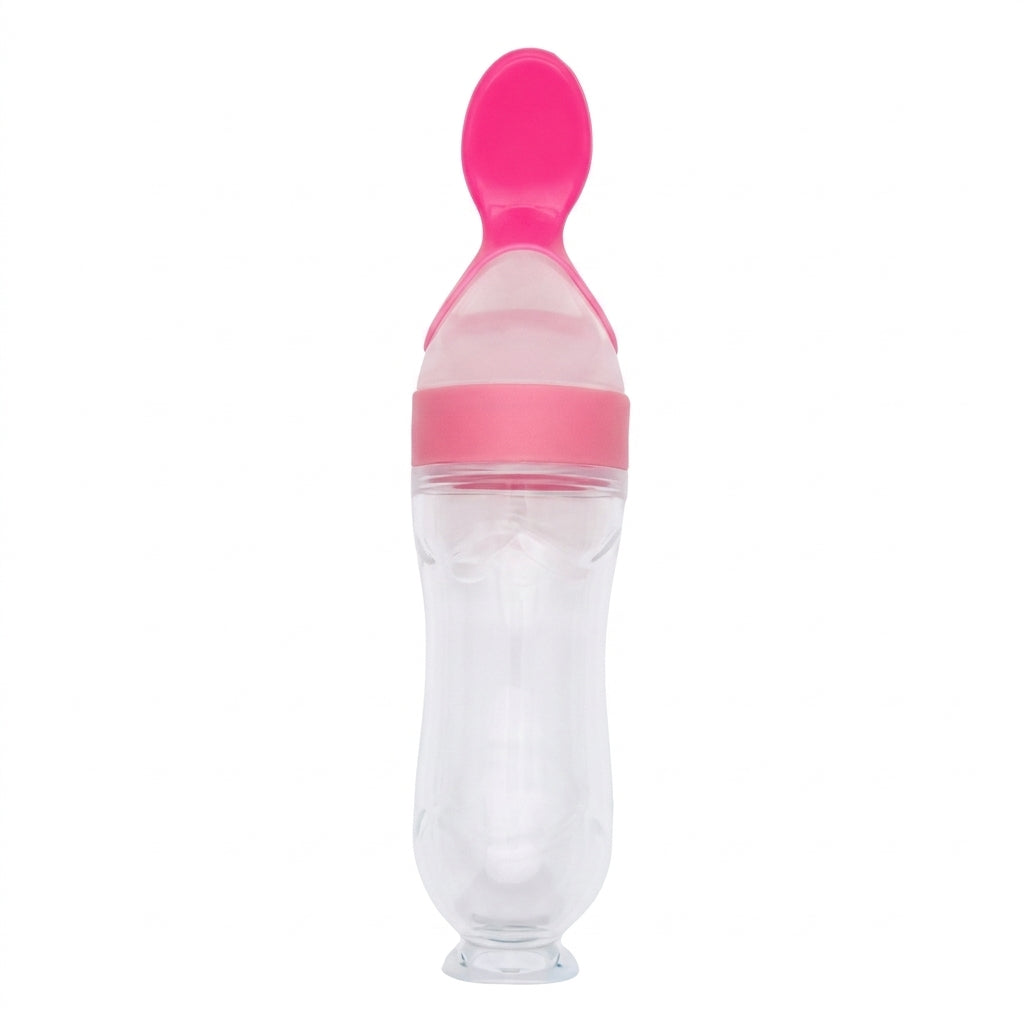 Pekeyum™ · Biberón Cuchara de Silicona para Bebé | Papillas Sin Manchas