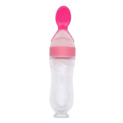 Pekeyum™ · Biberón Cuchara de Silicona para Bebé | Papillas Sin Manchas